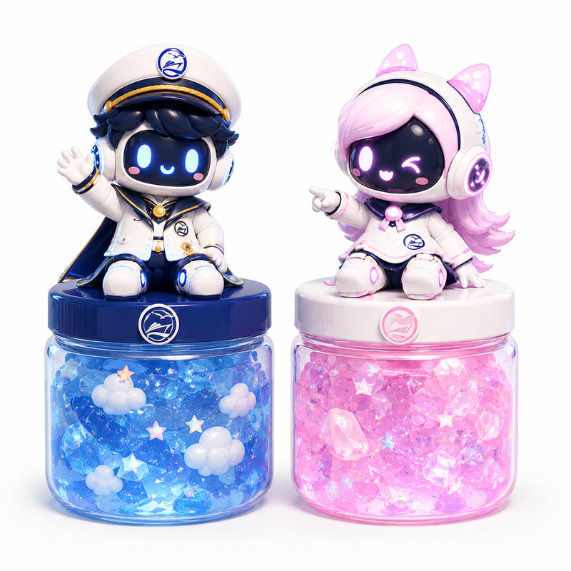 Feifei & Sisi Galaxy Slime Duo featuring Feifei & Sisi from the FEX Kids collection