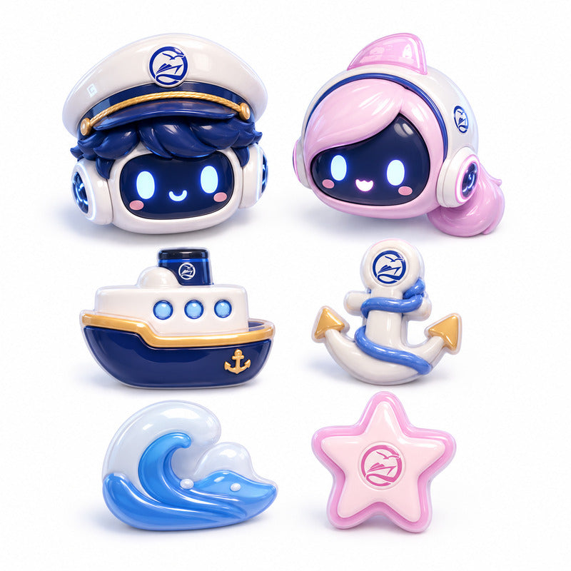 FEX Port Icons Sticky Sensory Set featuring Feifei & Sisi from the FEX Kids collection