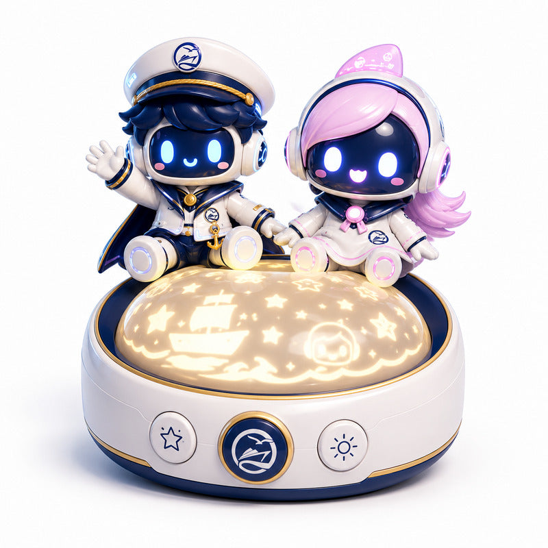 FEX Port Adventure Projection Night Light featuring Feifei & Sisi from the FEX Kids collection